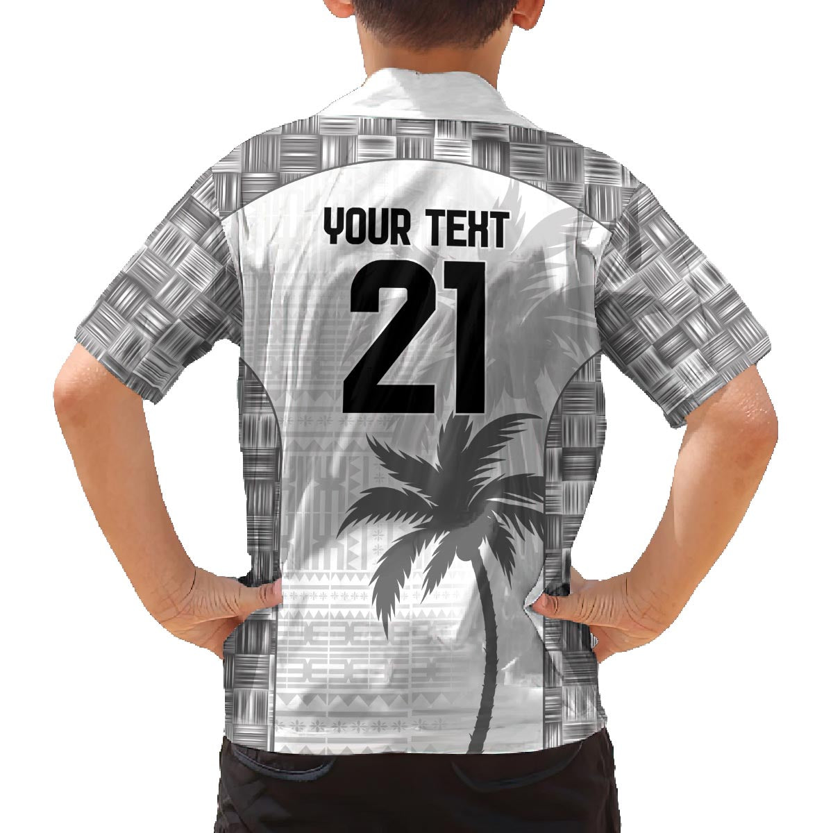 Custom Fiji Rugby Family Matching Puletasi and Hawaiian Shirt History Champions World Cup 7s - White LT9 - Polynesian Pride