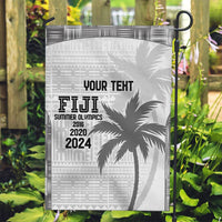 Custom Fiji Rugby Garden Flag History Champions World Cup 7s - White