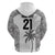 Custom Fiji Rugby Hoodie History Champions World Cup 7s - White