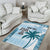 Custom Fiji Rugby Area Rug History Champions World Cup 7s - Bllue