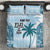 Custom Fiji Rugby Bedding Set History Champions World Cup 7s - Bllue