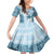 Custom Fiji Rugby Family Matching Mermaid Dress and Hawaiian Shirt History Champions World Cup 7s - Bllue