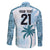 Custom Fiji Rugby Family Matching Puletasi and Hawaiian Shirt History Champions World Cup 7s - Bllue