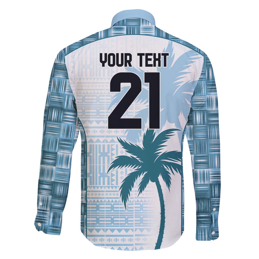Custom Fiji Rugby Family Matching Summer Maxi Dress and Hawaiian Shirt History Champions World Cup 7s - Bllue LT9 - Polynesian Pride