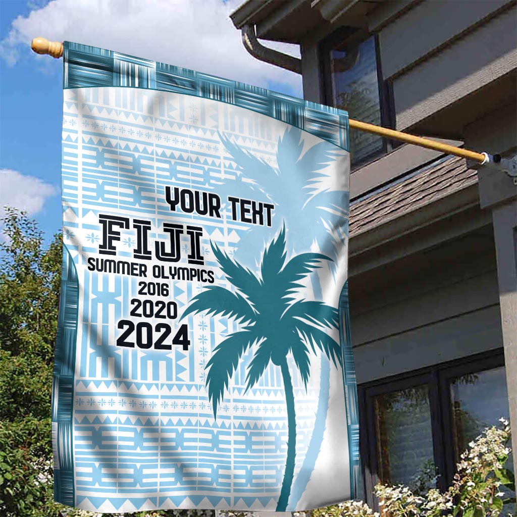 Custom Fiji Rugby Garden Flag History Champions World Cup 7s - Bllue