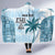 Custom Fiji Rugby Hooded Blanket History Champions World Cup 7s - Bllue