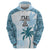 Custom Fiji Rugby Hoodie History Champions World Cup 7s - Bllue