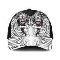 Personalised Rugby New Zealand Black Fern Baseball Net Cap Niho Taniwha Inspired