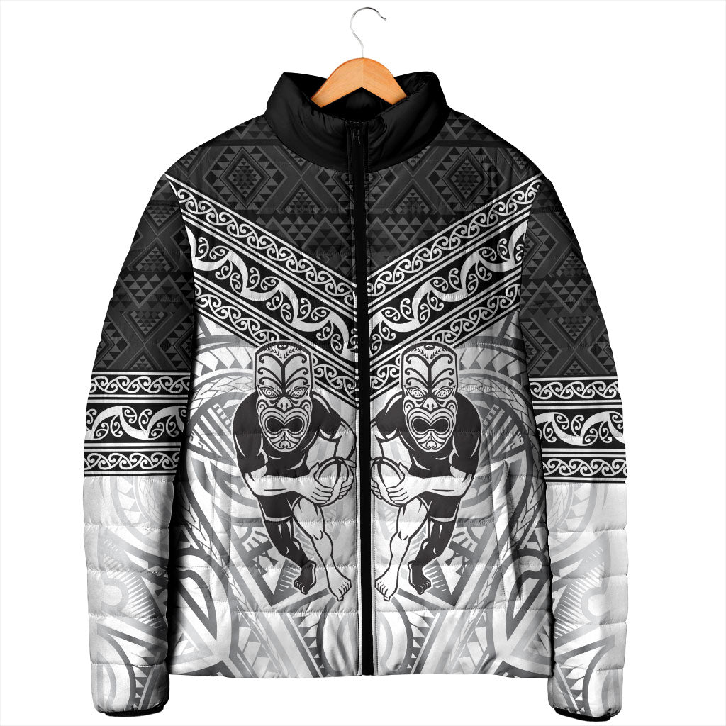 Custom Rugby New Zealand Black Fern Padded Jacket Niho Taniwha Inspired