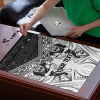 Custom Rugby New Zealand Black Fern Puzzle Niho Taniwha Inspired