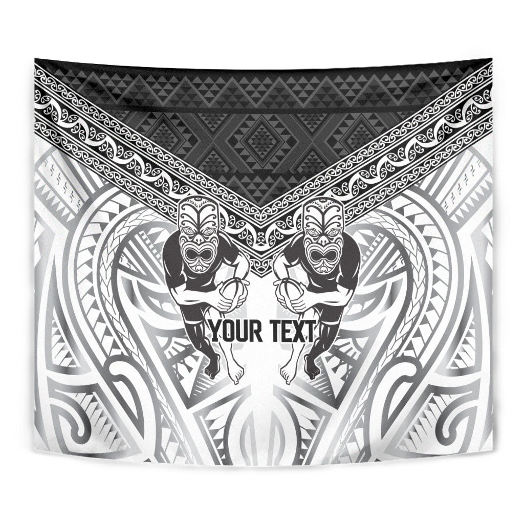 Custom Rugby New Zealand Black Fern Tapestry Niho Taniwha Inspired