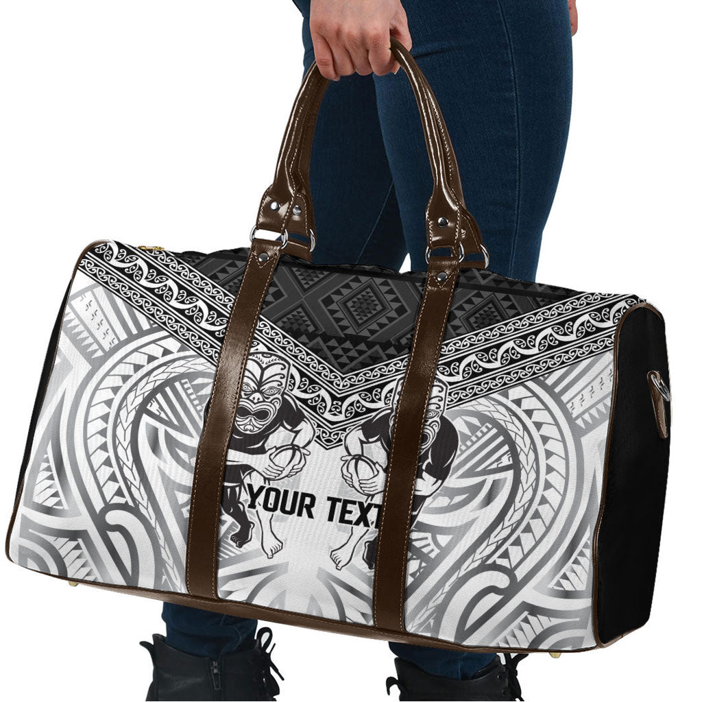 Custom Rugby New Zealand Black Fern Travel Bag Niho Taniwha Inspired