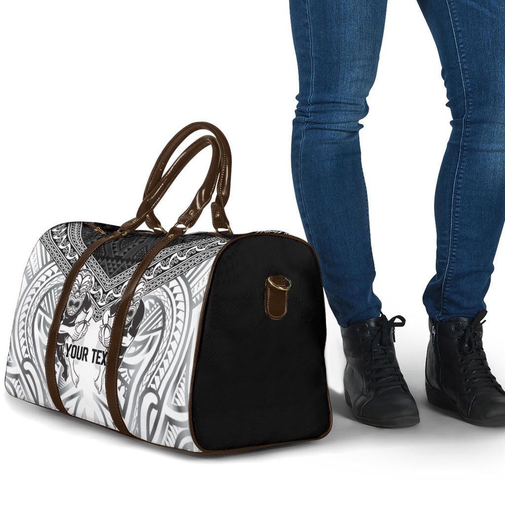 Custom Rugby New Zealand Black Fern Travel Bag Niho Taniwha Inspired
