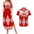 Tonga Rugby Couples Matching Summer Maxi Dress and Hawaiian Shirt Proud Tongan Ngatu Kupesi World Cup 2023 No1 LT9 White - Polynesian Pride