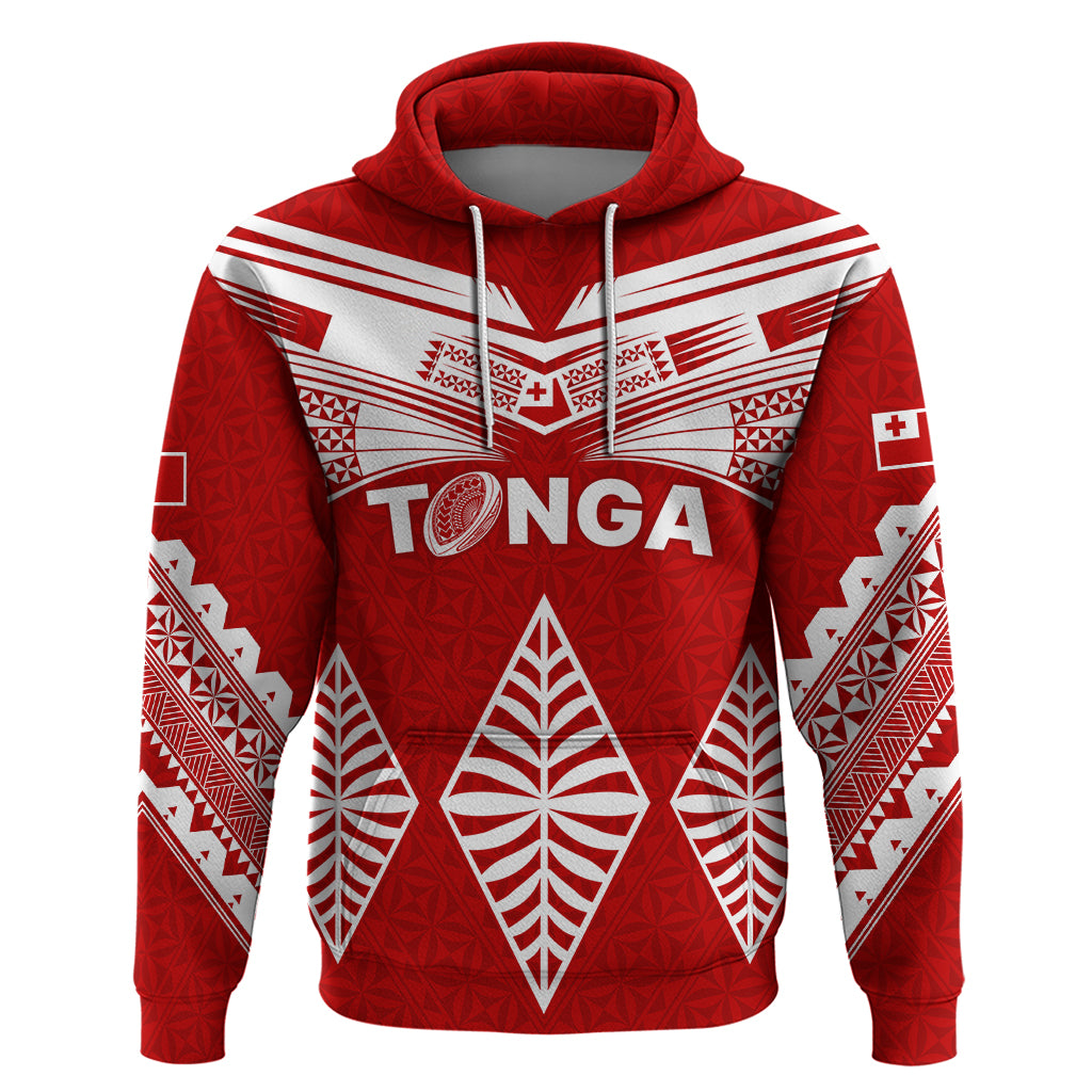 Tonga Rugby Hoodie Proud Tongan Ngatu Kupesi World Cup 2023 No1 LT9 White - Polynesian Pride