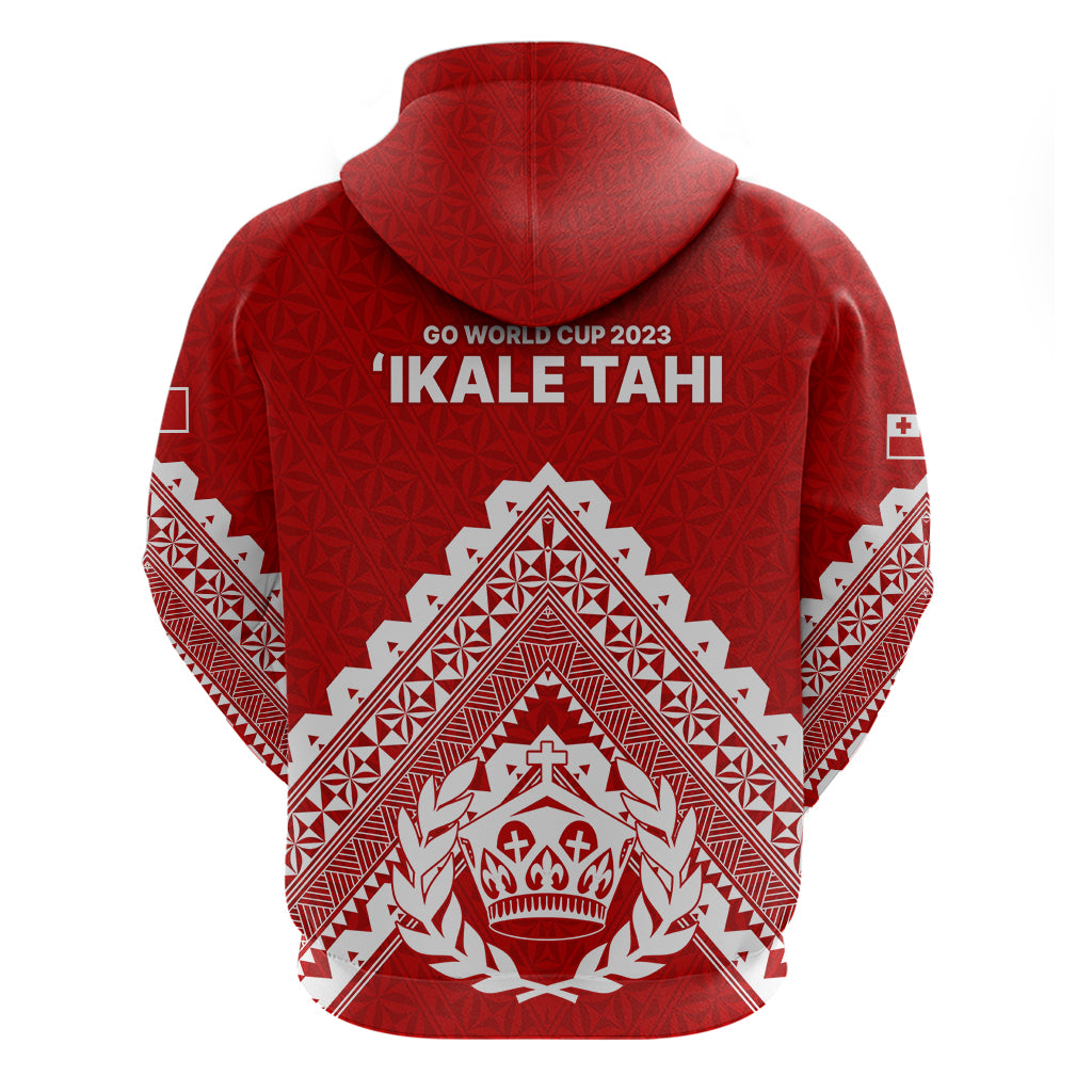 Tonga Rugby Hoodie Proud Tongan Ngatu Kupesi World Cup 2023 No1 LT9 - Polynesian Pride