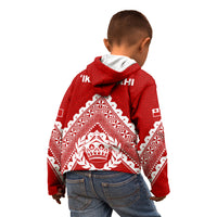 Tonga Rugby Kid Hoodie Proud Tongan Ngatu Kupesi World Cup 2023 No1 LT9 - Polynesian Pride