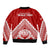 Tonga Rugby Sleeve Zip Bomber Jacket Proud Tongan Ngatu Kupesi World Cup 2023 No1 LT9 - Polynesian Pride