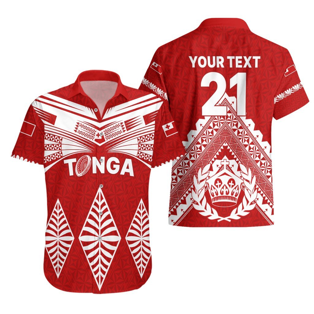 Custom Tonga Rugby Hawaiian Shirt Proud Tongan Ngatu Kupesi World Cup 2023 No1 LT9 - Polynesian Pride