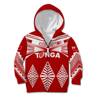 Custom Tonga Rugby Kid Hoodie Proud Tongan Ngatu Kupesi World Cup 2023 No1 LT9 - Polynesian Pride