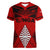Tonga Rugby Women V Neck T Shirt Proud Tongan Ngatu Kupesi World Cup 2023 No2 LT9 Female Black - Polynesian Pride
