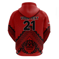 Custom Tonga Rugby Hoodie Proud Tongan Ngatu Kupesi World Cup 2023 No2 LT9 - Polynesian Pride