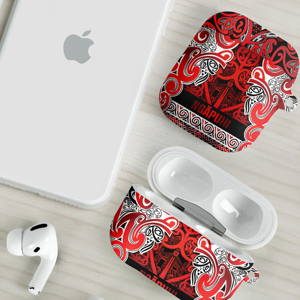 Aotearoa Iwi Ngapuhi AirPods Case Maori Wharenui House Tribal Pattern LT9 - Polynesian Pride