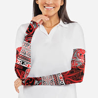 Aotearoa Iwi Ngapuhi Arm Sleeves Maori Wharenui House Tribal Pattern LT9 - Polynesian Pride