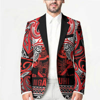Aotearoa Iwi Ngapuhi Blazer Maori Wharenui House Tribal Pattern LT9 - Polynesian Pride