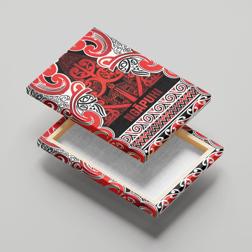 Aotearoa Iwi Ngapuhi Canvas Wall Art Maori Wharenui House Tribal Pattern LT9 - Polynesian Pride