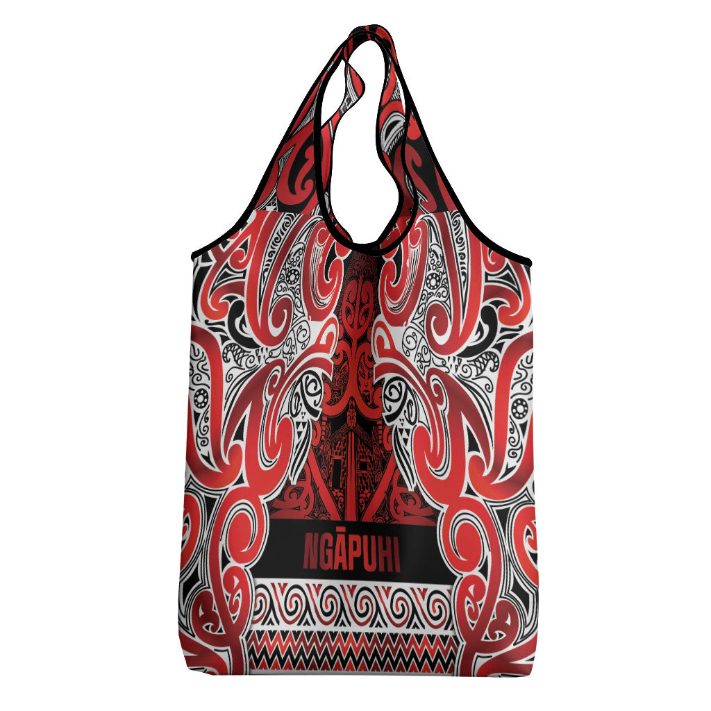 Aotearoa Iwi Ngapuhi Grocery Bag Maori Wharenui House Tribal Pattern LT9 - Polynesian Pride