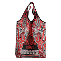 Aotearoa Iwi Ngapuhi Grocery Bag Maori Wharenui House Tribal Pattern LT9 - Polynesian Pride
