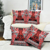 Aotearoa Iwi Ngapuhi Pillow Cover Maori Wharenui House Tribal Pattern LT9 - Polynesian Pride