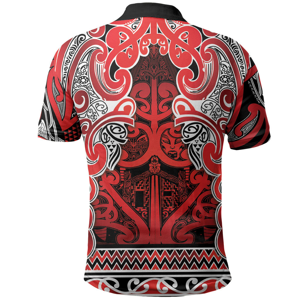 Aotearoa Iwi Ngapuhi Polo Shirt Maori Wharenui House Tribal Pattern LT9 - Polynesian Pride