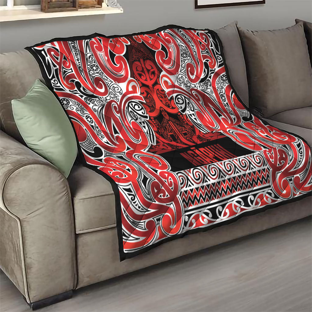 Aotearoa Iwi Ngapuhi Quilt Maori Wharenui House Tribal Pattern LT9 - Polynesian Pride