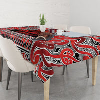 Aotearoa Iwi Ngapuhi Tablecloth Maori Wharenui House Tribal Pattern LT9 - Polynesian Pride
