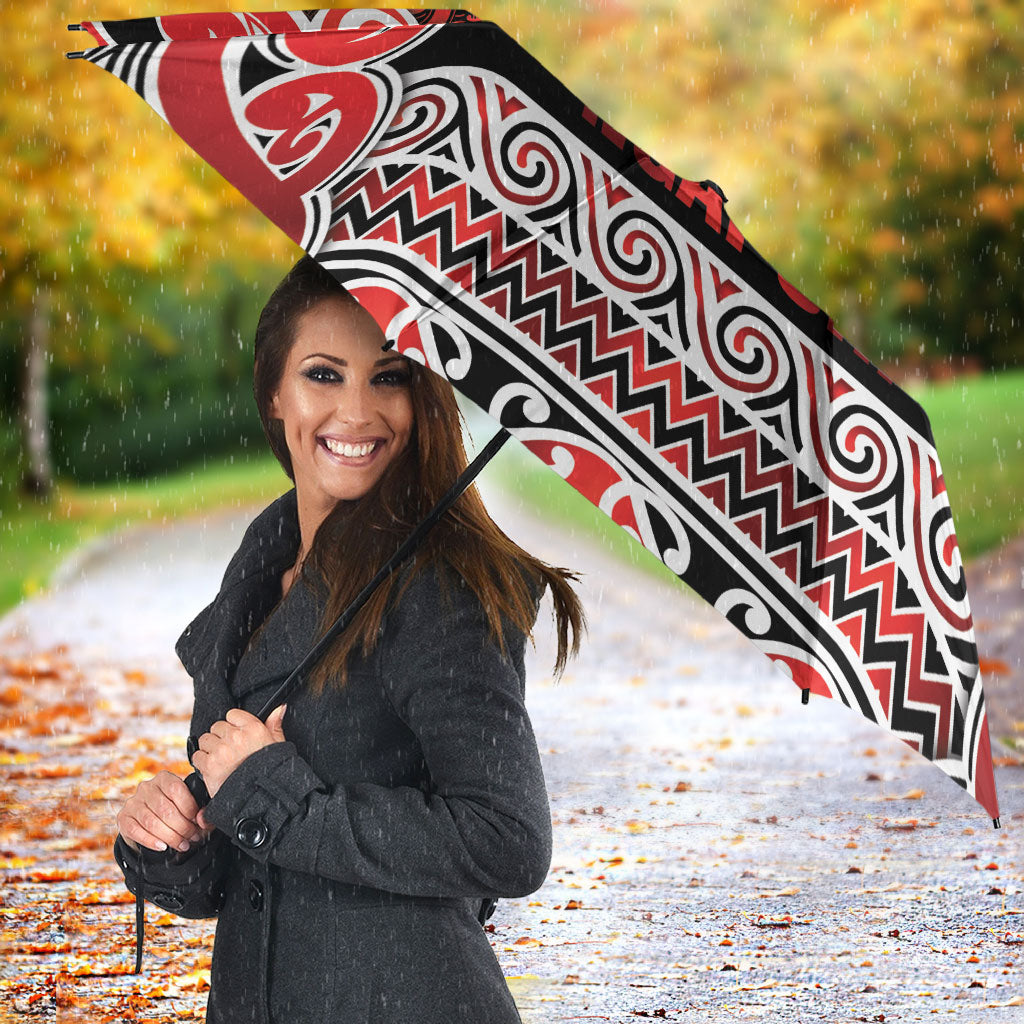 Aotearoa Iwi Ngapuhi Umbrella Maori Wharenui House Tribal Pattern LT9 - Polynesian Pride