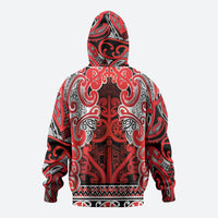 Aotearoa Iwi Ngapuhi Zip Hoodie Maori Wharenui House Tribal Pattern LT9 - Polynesian Pride