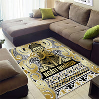 Aotearoa Iwi Ngati Whatua Area Rug Maori Wharenui House Tribal Pattern LT9 - Polynesian Pride