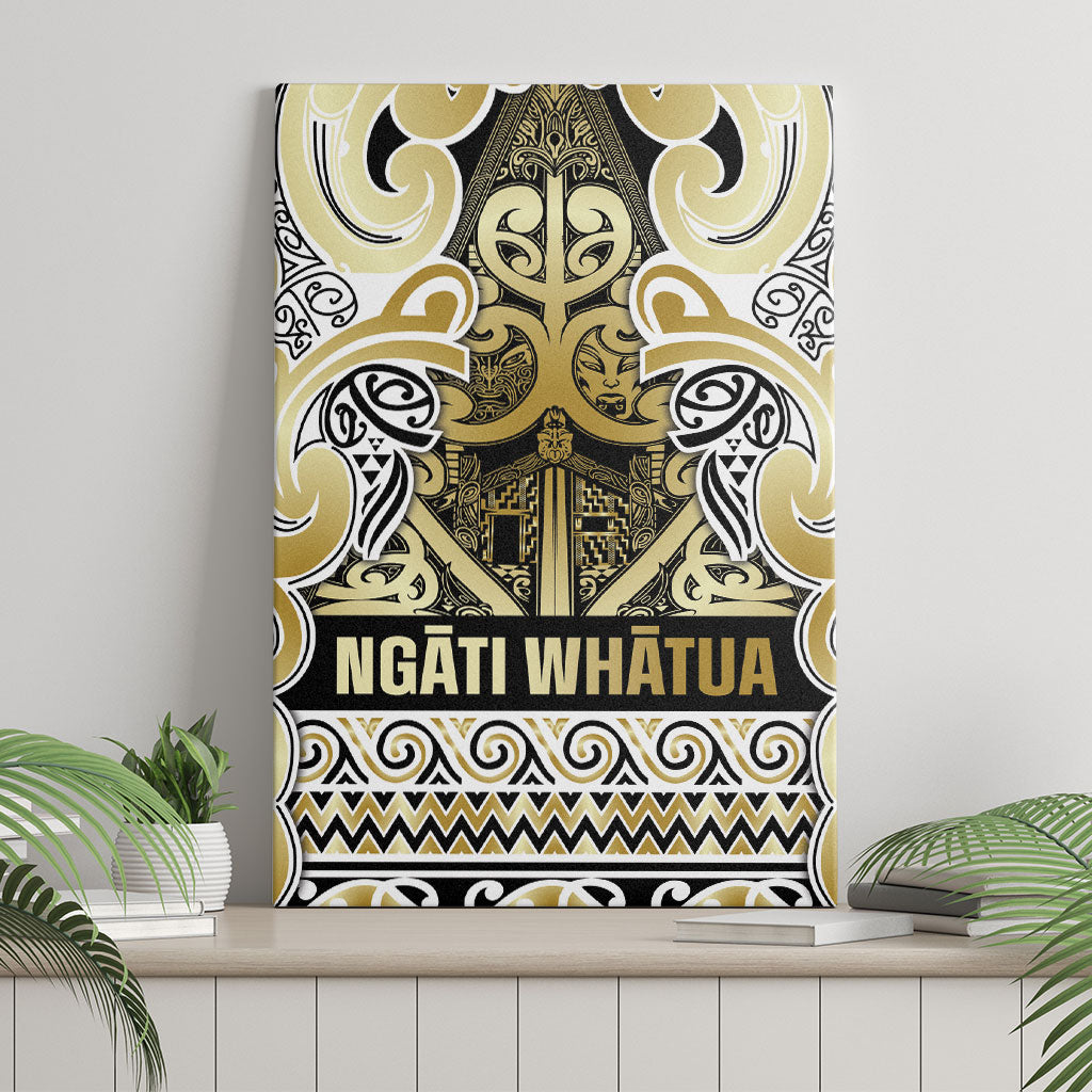 Aotearoa Iwi Ngati Whatua Canvas Wall Art Maori Wharenui House Tribal Pattern LT9 - Polynesian Pride