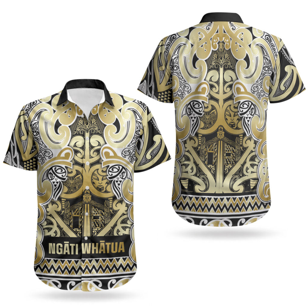 Aotearoa Iwi Ngati Whatua Couples Matching Tank Maxi Dress and Hawaiian Shirt Maori Wharenui House Tribal Pattern LT9 - Polynesian Pride