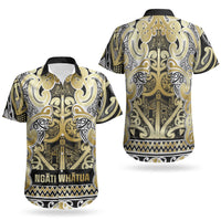Aotearoa Iwi Ngati Whatua Couples Matching Tank Maxi Dress and Hawaiian Shirt Maori Wharenui House Tribal Pattern LT9 - Polynesian Pride