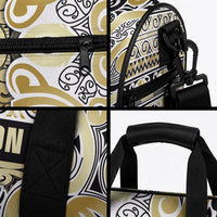 Aotearoa Iwi Ngati Whatua Duffle Bag Maori Wharenui House Tribal Pattern