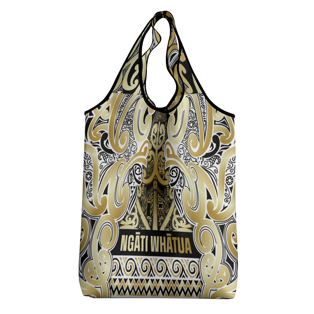 Aotearoa Iwi Ngati Whatua Grocery Bag Maori Wharenui House Tribal Pattern LT9 - Polynesian Pride