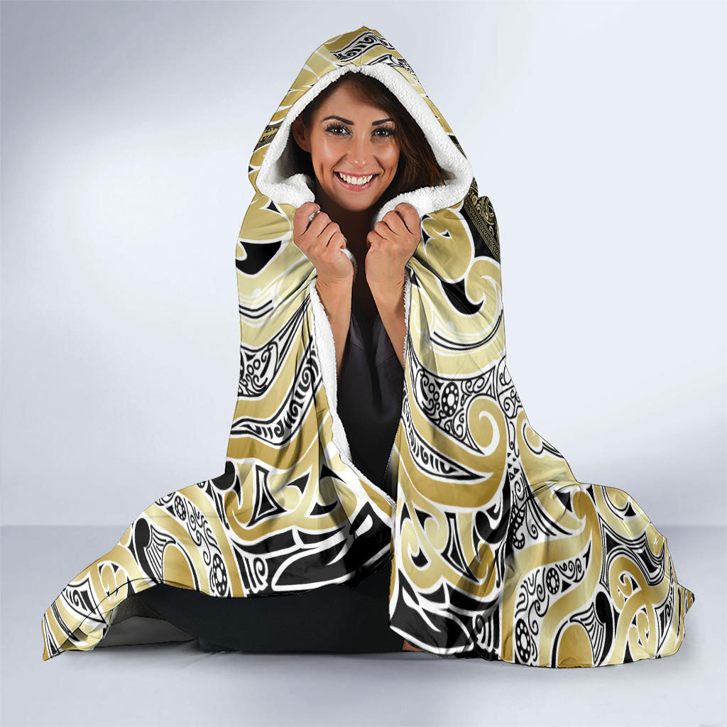 Aotearoa Iwi Ngati Whatua Hooded Blanket Maori Wharenui House Tribal Pattern LT9 - Polynesian Pride