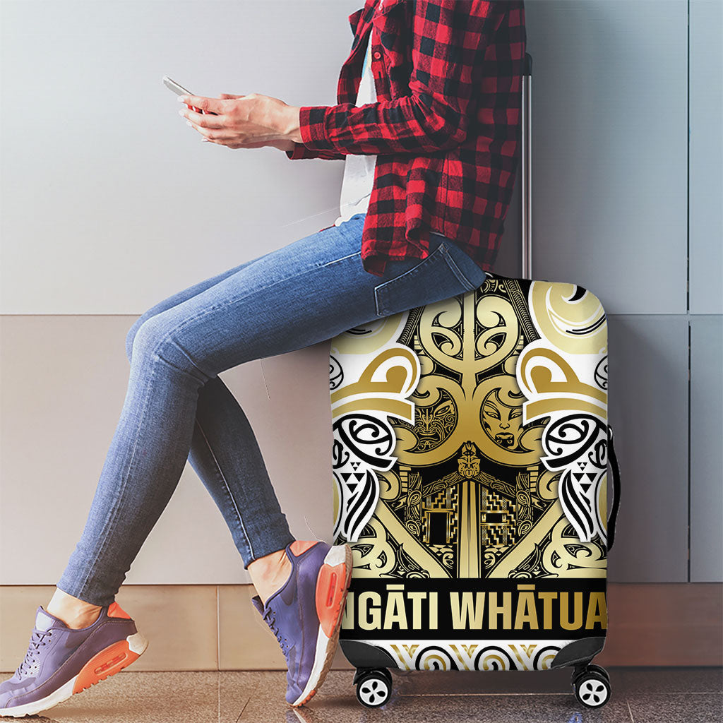 Aotearoa Iwi Ngati Whatua Luggage Cover Maori Wharenui House Tribal Pattern LT9 - Polynesian Pride
