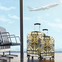 Aotearoa Iwi Ngati Whatua Luggage Cover Maori Wharenui House Tribal Pattern LT9 - Polynesian Pride