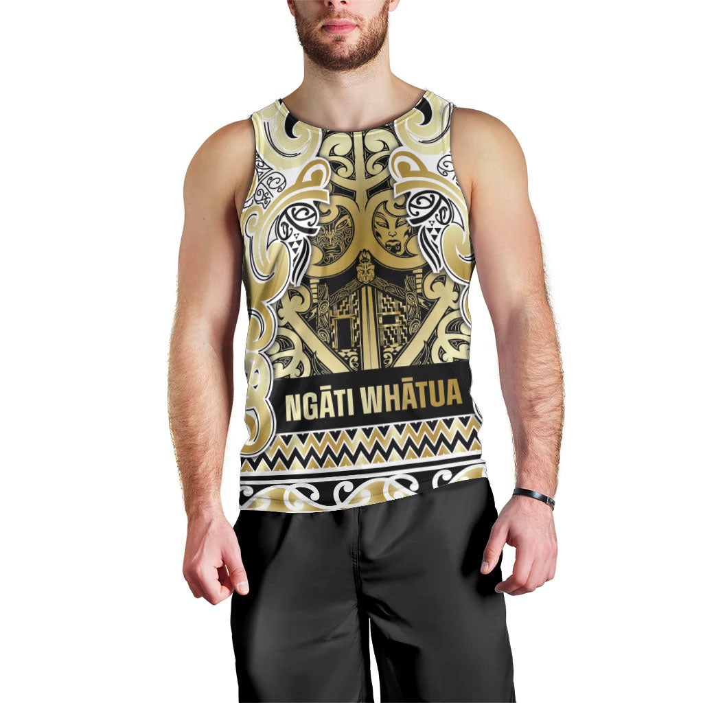 Aotearoa Iwi Ngati Whatua Men Tank Top Maori Wharenui House Tribal Pattern LT9 - Polynesian Pride