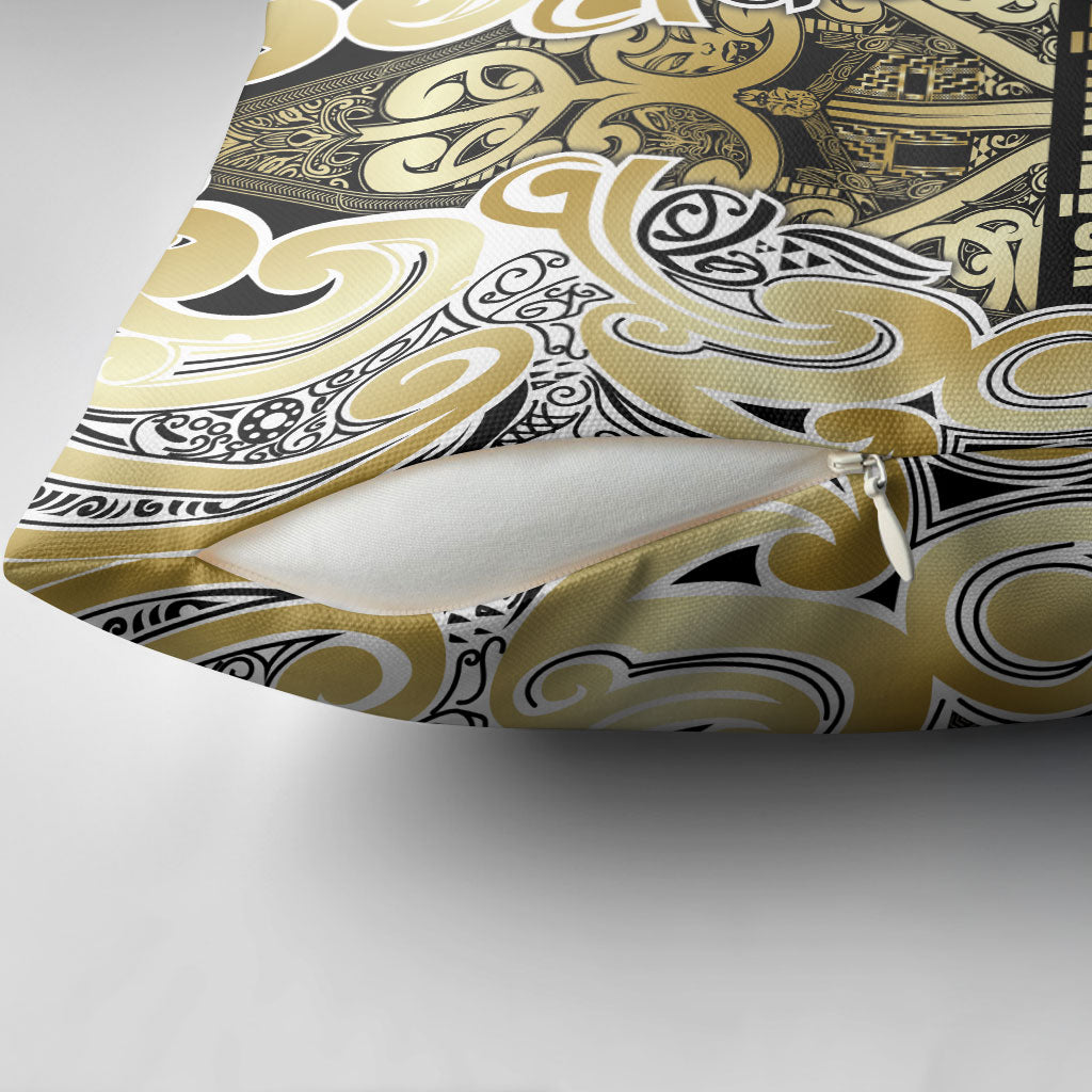 Aotearoa Iwi Ngati Whatua Pillow Cover Maori Wharenui House Tribal Pattern LT9 - Polynesian Pride