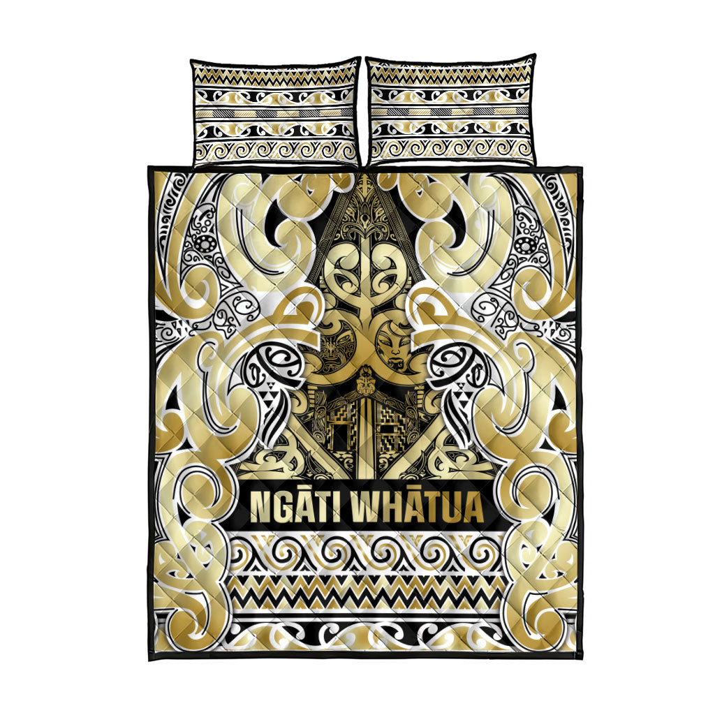 Aotearoa Iwi Ngati Whatua Quilt Bed Set Maori Wharenui House Tribal Pattern LT9 - Polynesian Pride
